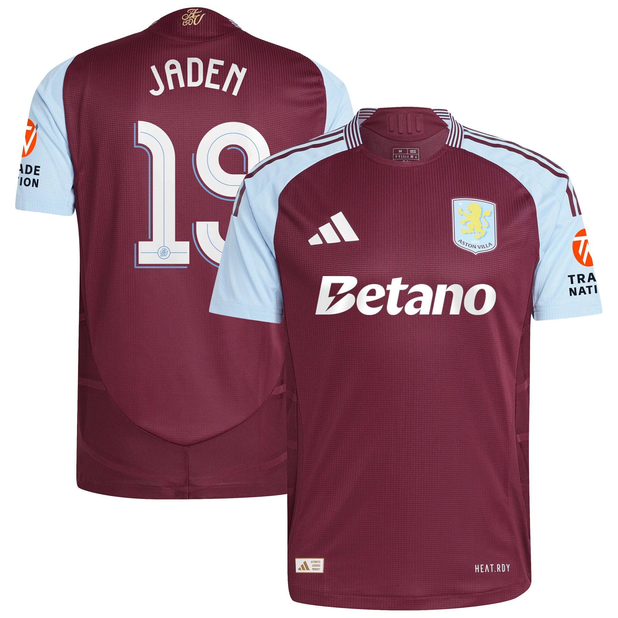 aston villa adidas home authentic shirt 2024-25 with jaden 19 cup printing Collection | Official Aston Villa Jerseys