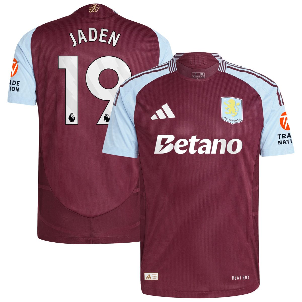 aston villa adidas home authentic shirt 2024-25 with jaden 19 printing Collection | Official Aston Villa Jerseys