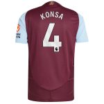 aston villa adidas home authentic shirt 2024-25 with konsa 4 printing Collection | Official Aston Villa Jerseys