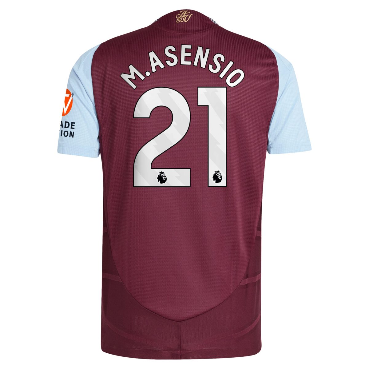 aston villa adidas home authentic shirt 2024-25 with m.asensio 21 printing Collection | Official Aston Villa Jerseys