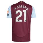 aston villa adidas home authentic shirt 2024-25 with m.asensio 21 printing Collection | Official Aston Villa Jerseys