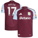 aston villa adidas home authentic shirt 2024-25 with malen 17 printing Collection | Official Aston Villa Jerseys