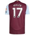 aston villa adidas home authentic shirt 2024-25 with malen 17 printing Collection | Official Aston Villa Jerseys