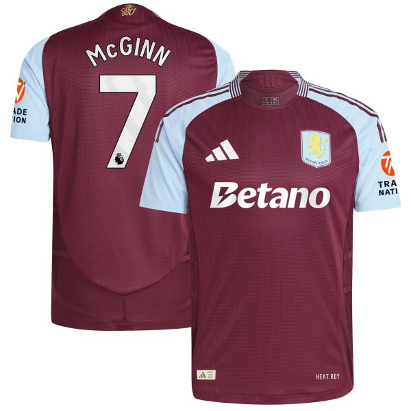 aston villa adidas home authentic shirt 2024-25 with mcginn 7 printing Collection | Official Aston Villa Jerseys
