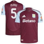 aston villa adidas home authentic shirt 2024-25 with mings 5 cup printing Collection | Official Aston Villa Jerseys