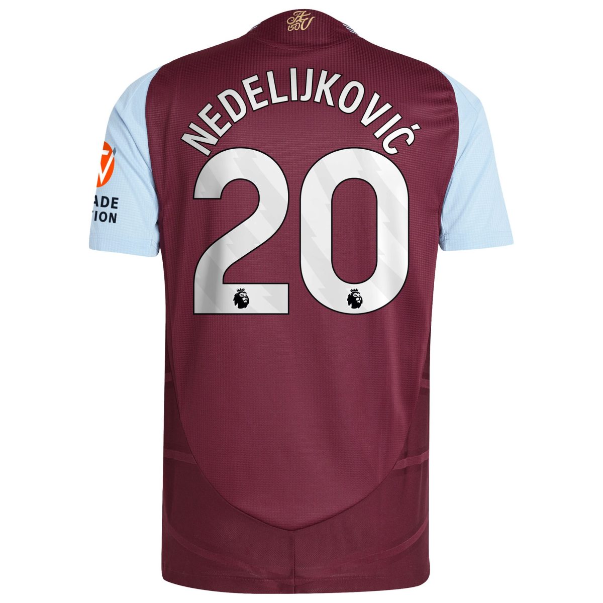 aston villa adidas home authentic shirt 2024-25 with nedeljković 20 printing Collection | Official Aston Villa Jerseys