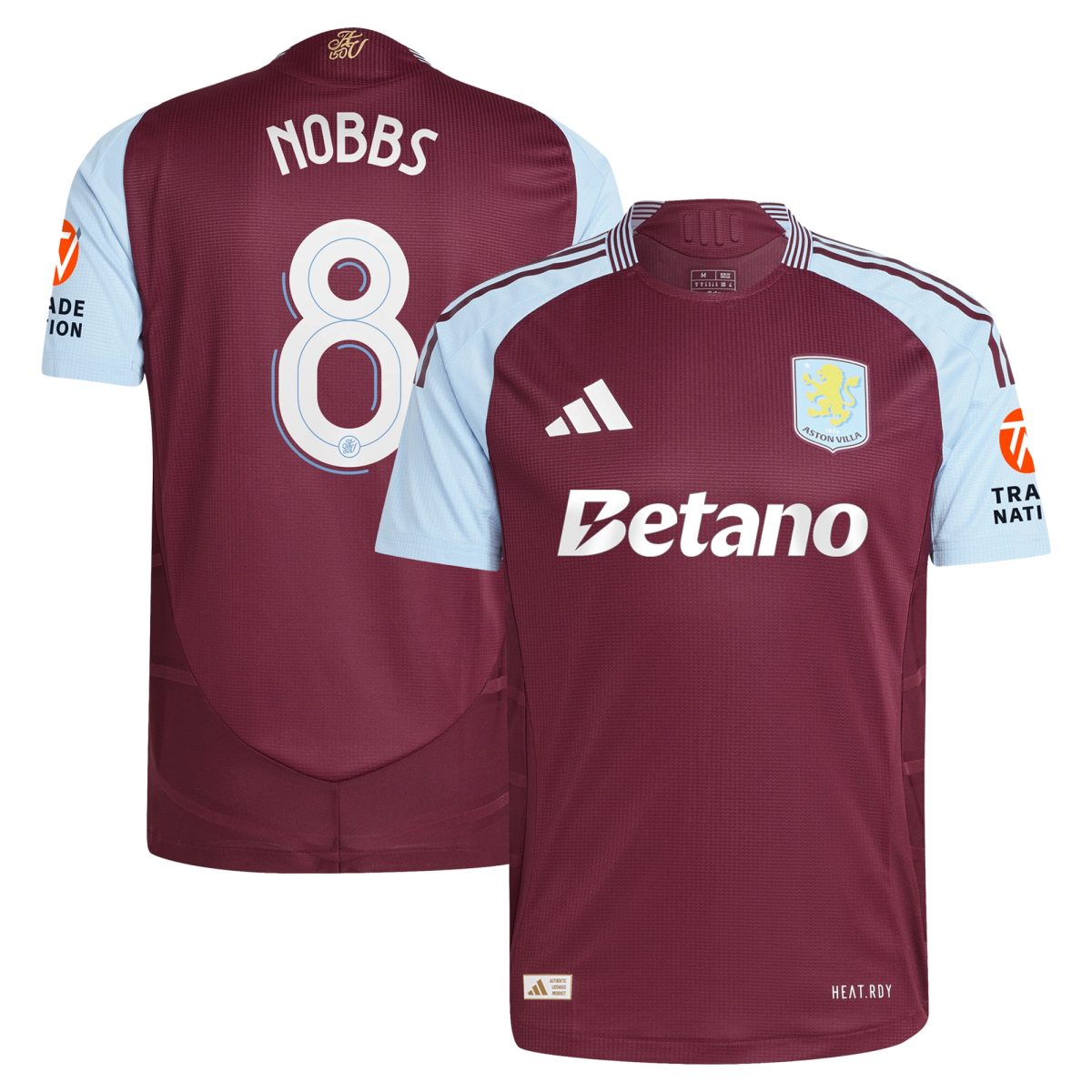 aston villa adidas home authentic shirt 2024-25 with nobbs 8 cup printing Collection | Official Aston Villa Jerseys