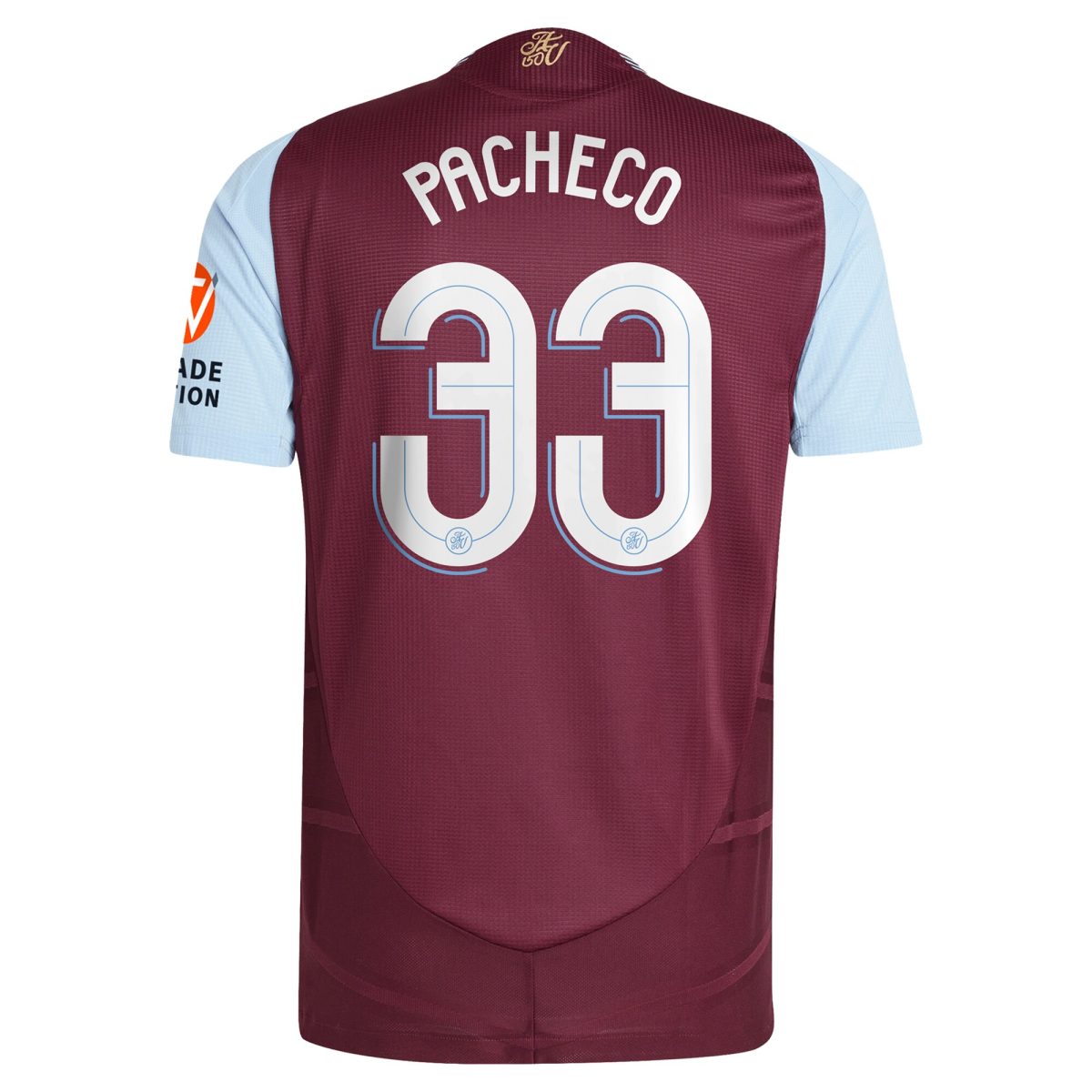 aston villa adidas home authentic shirt 2024-25 with pacheco 33 cup printing Collection | Official Aston Villa Jerseys