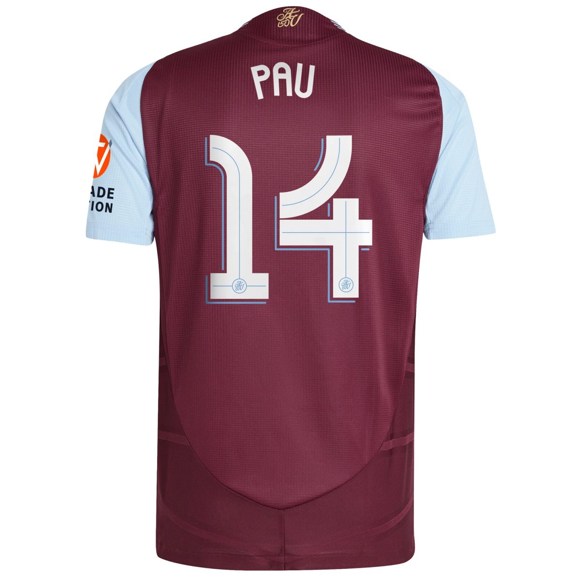 aston villa adidas home authentic shirt 2024-25 with pau 14 cup printing Collection | Official Aston Villa Jerseys