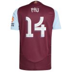 aston villa adidas home authentic shirt 2024-25 with pau 14 cup printing Collection | Official Aston Villa Jerseys