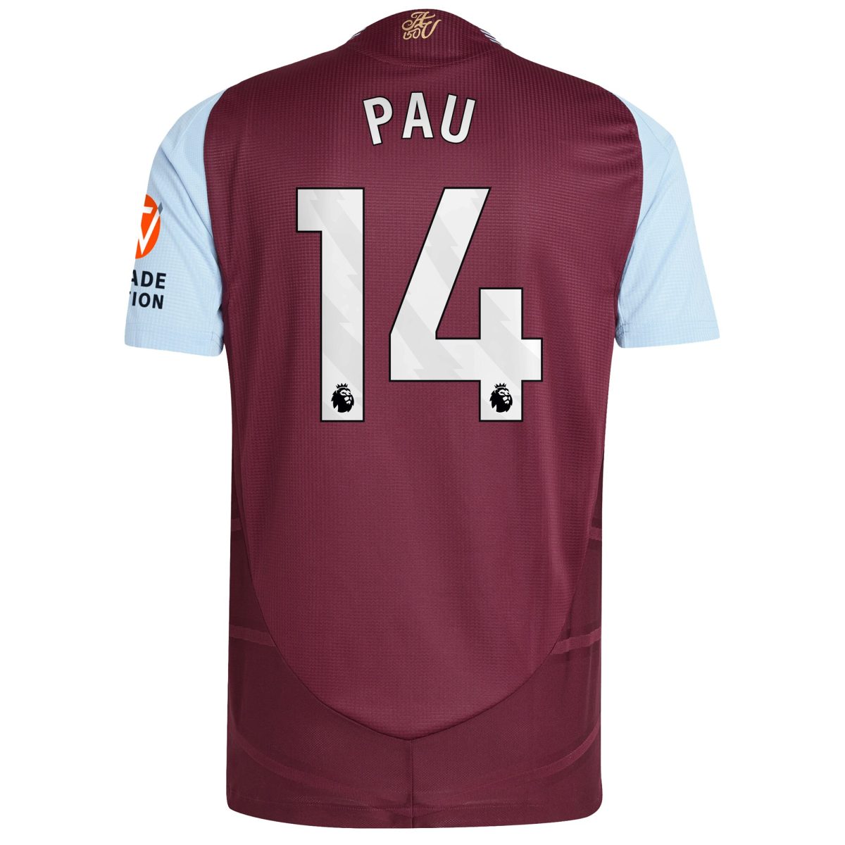 aston villa adidas home authentic shirt 2024-25 with pau 14 printing Collection | Official Aston Villa Jerseys