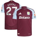 aston villa adidas home authentic shirt 2024-25 with rogers 27 printing Collection | Official Aston Villa Jerseys