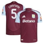 aston villa adidas home authentic shirt 2024-25 with staniforth 5 cup printing Collection | Official Aston Villa Jerseys