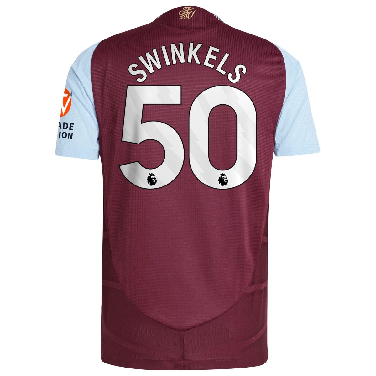 aston villa adidas home authentic shirt 2024-25 with swinkels 50 printing Collection | Official Aston Villa Jerseys