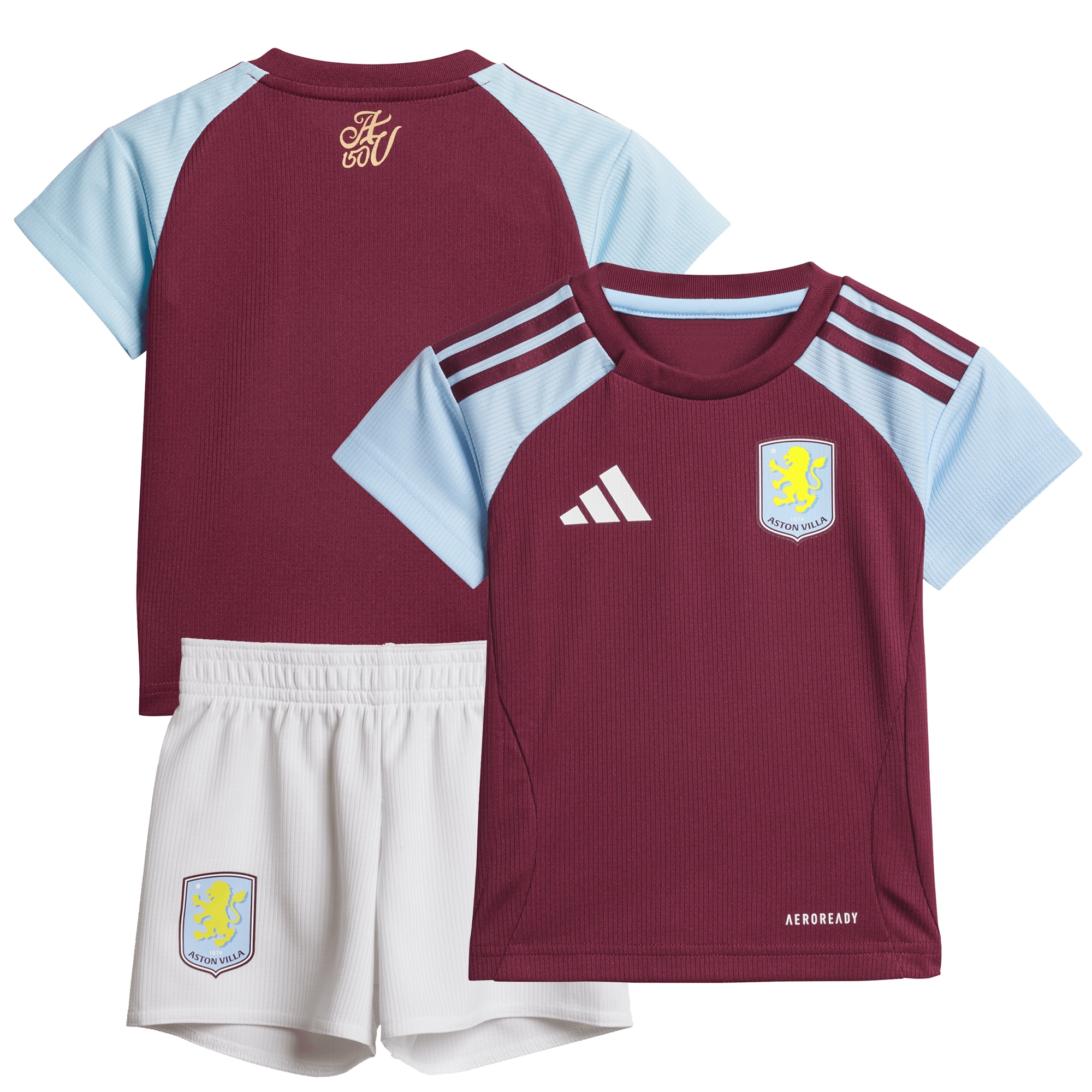 aston villa adidas home baby kit 2024-25 with custom printing Collection | Official Aston Villa Jerseys