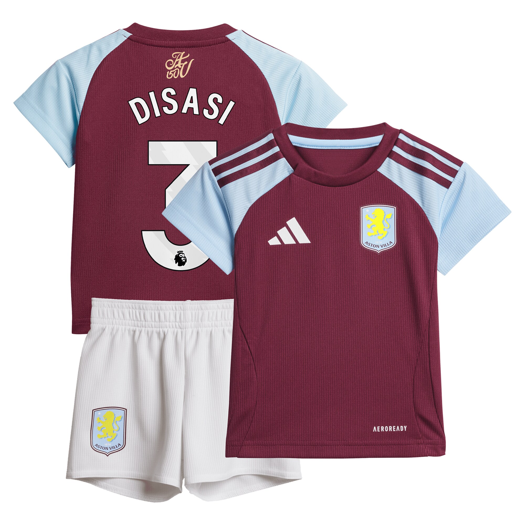 aston villa adidas home baby kit 2024-25 with disasi 3 printing Collection | Official Aston Villa Jerseys