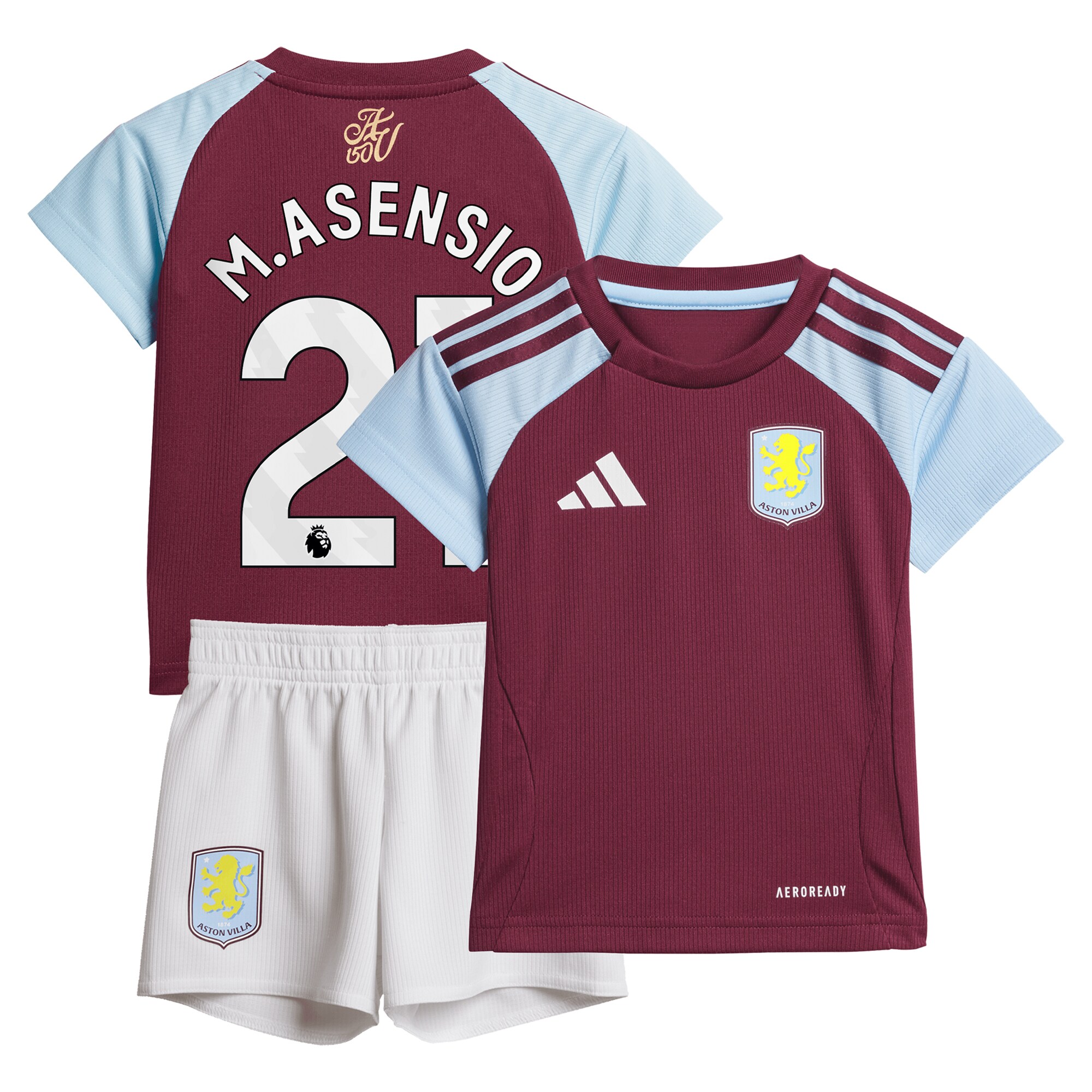 aston villa adidas home baby kit 2024-25 with m.asensio 21 printing Collection | Official Aston Villa Jerseys