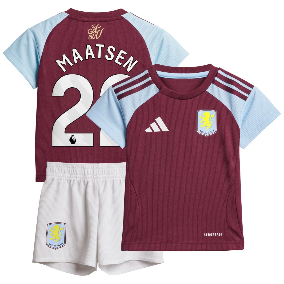 aston villa adidas home baby kit 2024-25 with maatsen 22 printing Collection | Official Aston Villa Jerseys