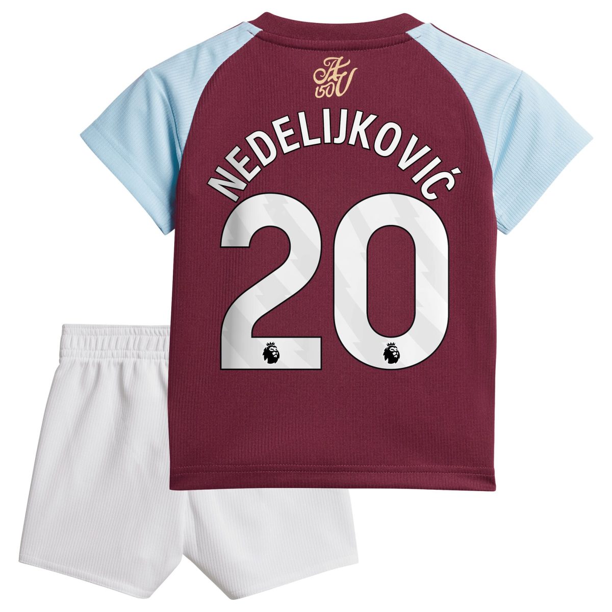 aston villa adidas home baby kit 2024-25 with nedeljković 20 printing Collection | Official Aston Villa Jerseys