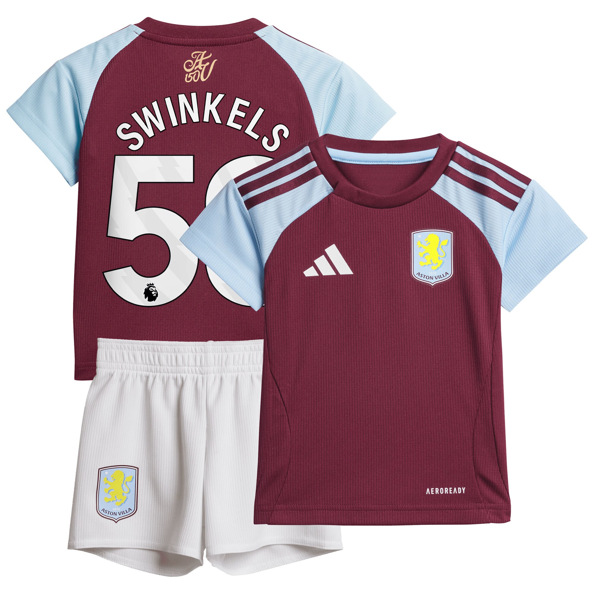 aston villa adidas home baby kit 2024-25 with swinkels 50 printing Collection | Official Aston Villa Jerseys
