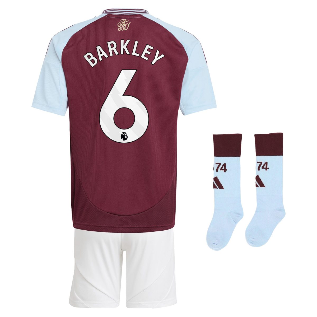 aston villa adidas home mini kit 2024-25 with barkley 6 printing Collection | Official Aston Villa Jerseys