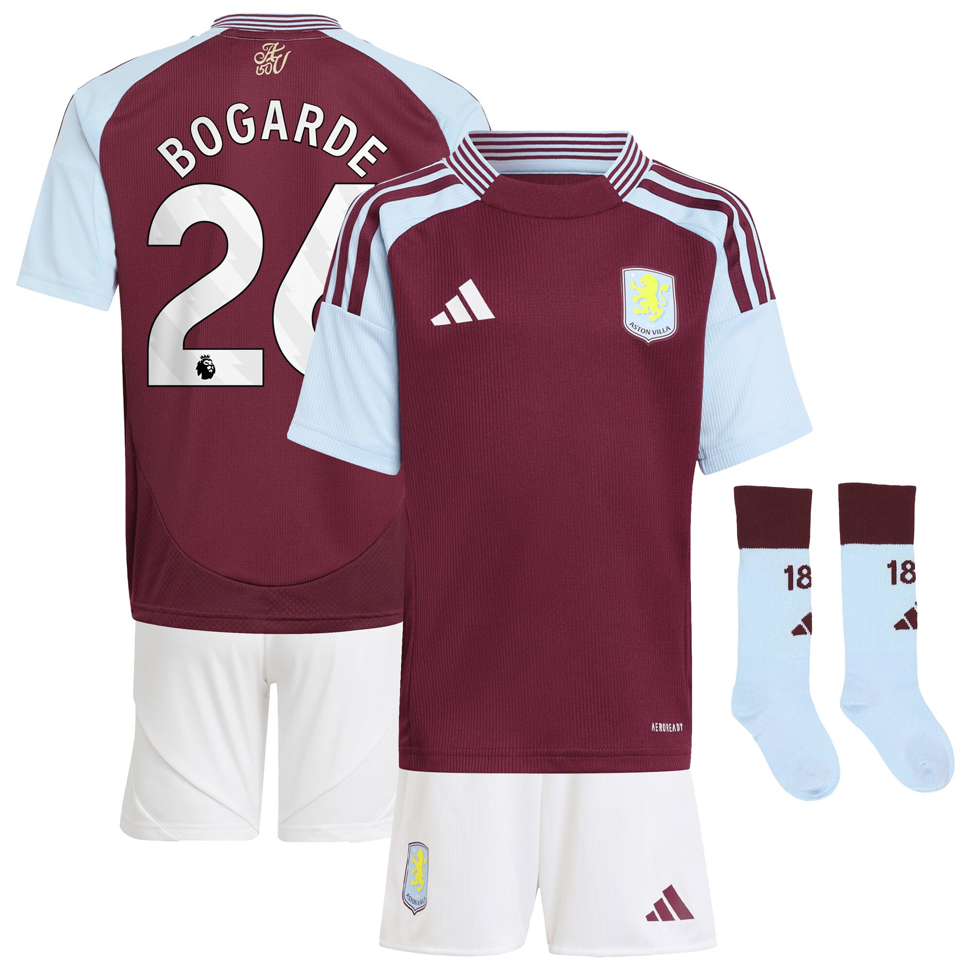 aston villa adidas home mini kit 2024-25 with bogarde 26 printing Collection | Official Aston Villa Jerseys