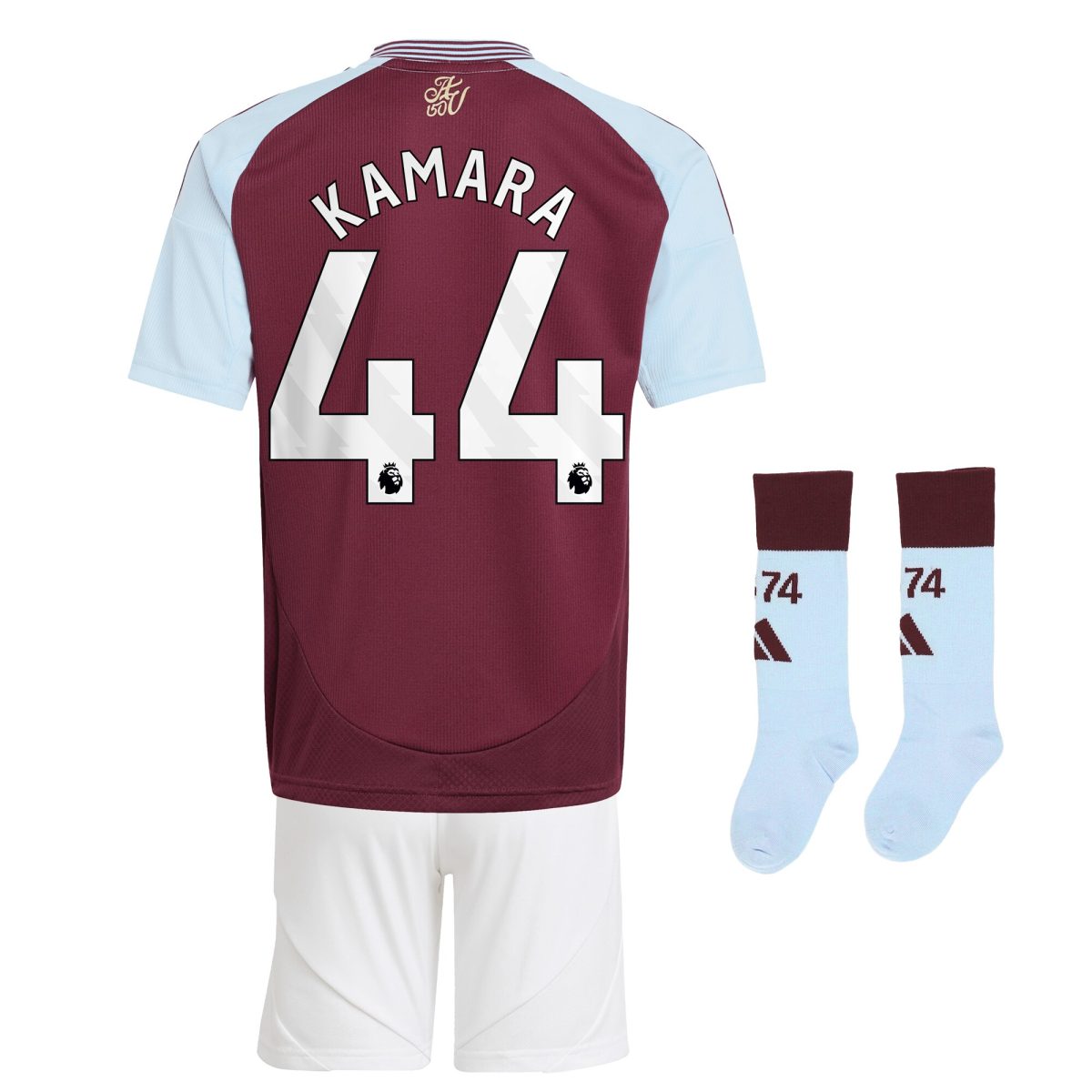 aston villa adidas home mini kit 2024-25 with kamara 44 printing Collection | Official Aston Villa Jerseys