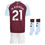 aston villa adidas home mini kit 2024-25 with m.asensio 21 printing Collection | Official Aston Villa Jerseys
