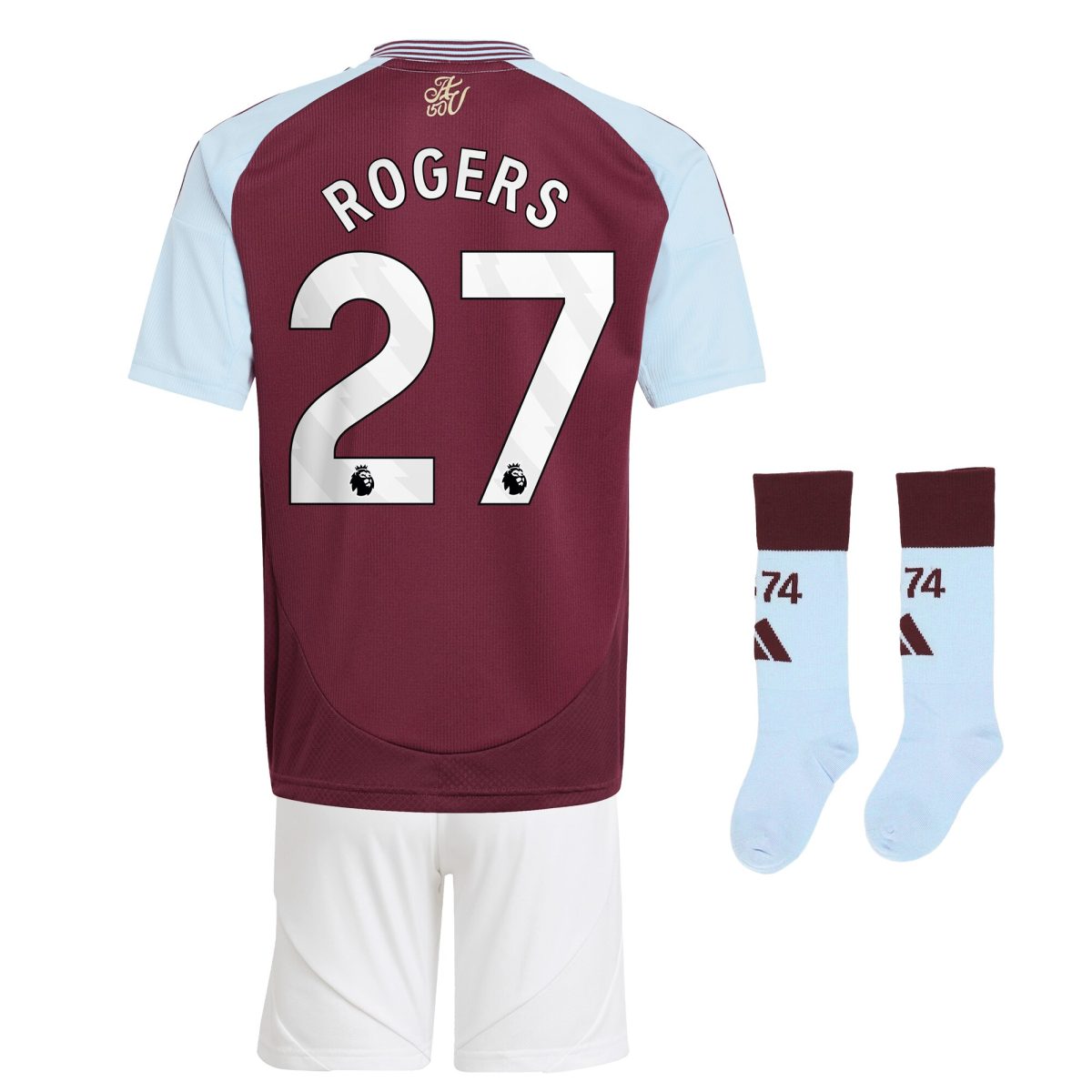 aston villa adidas home mini kit 2024-25 with rogers 27 printing Collection | Official Aston Villa Jerseys