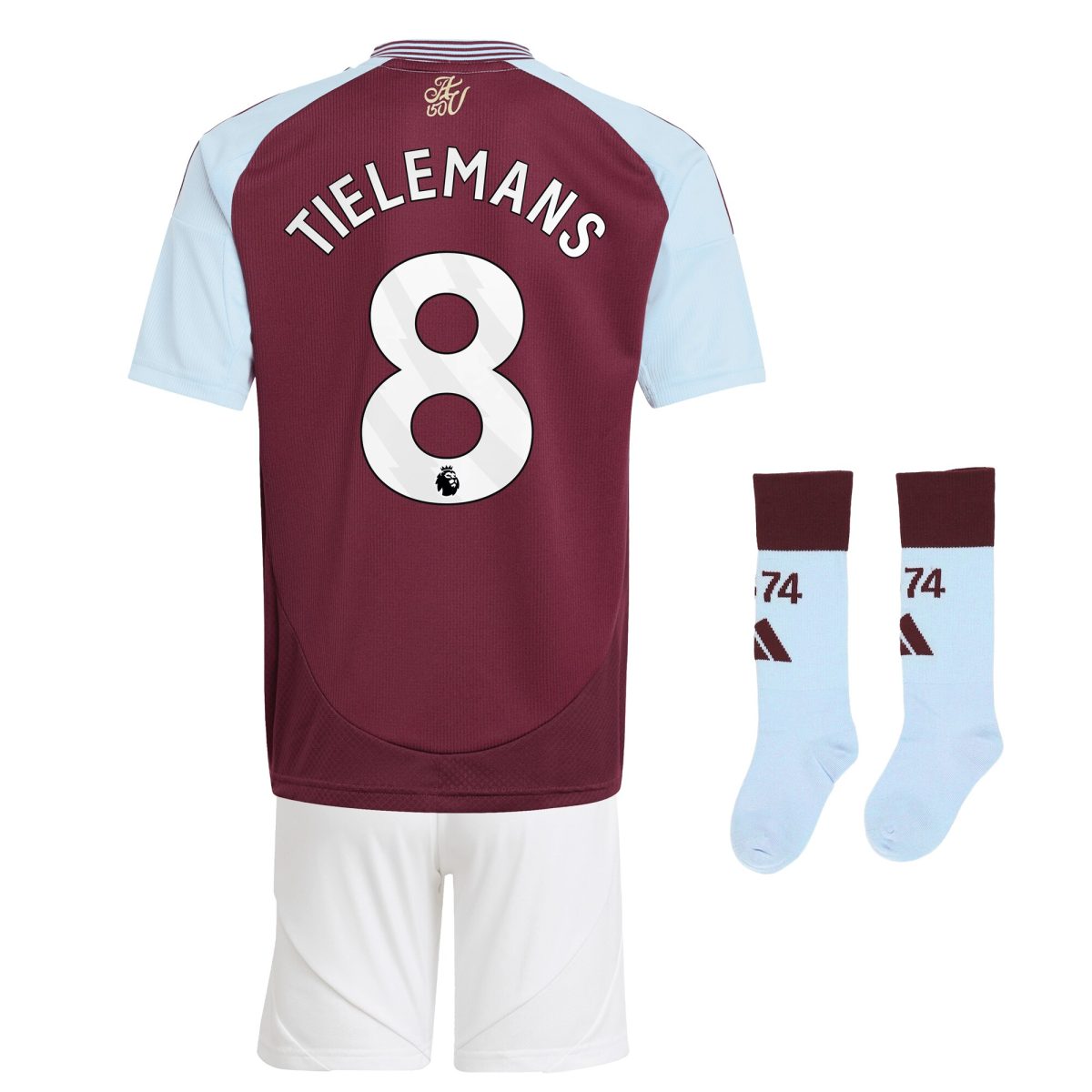 aston villa adidas home mini kit 2024-25 with tielemans 8 printing Collection | Official Aston Villa Jerseys