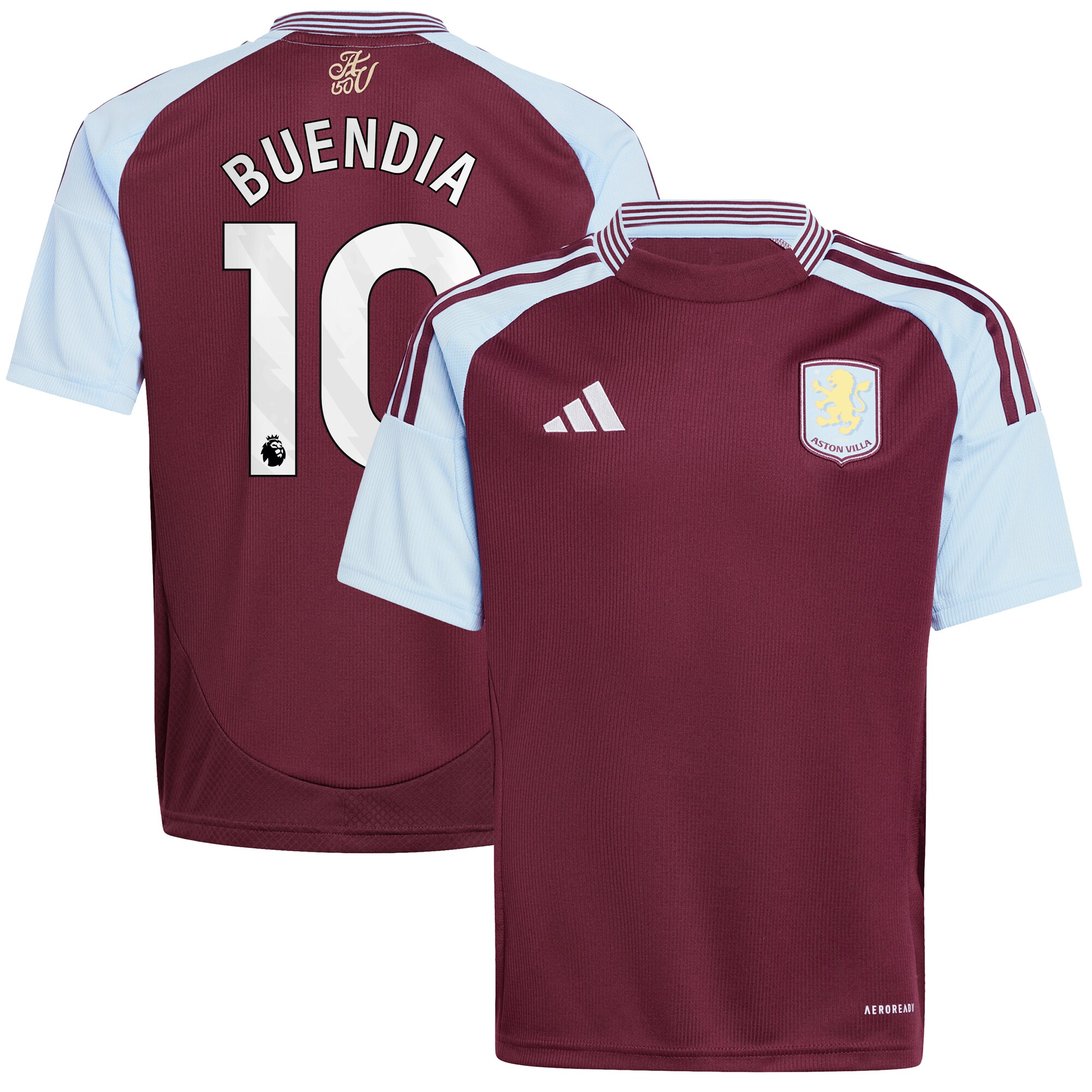 aston villa adidas home shirt 2024-25 – kids with buendia 10 printing Collection | Official Aston Villa Jerseys