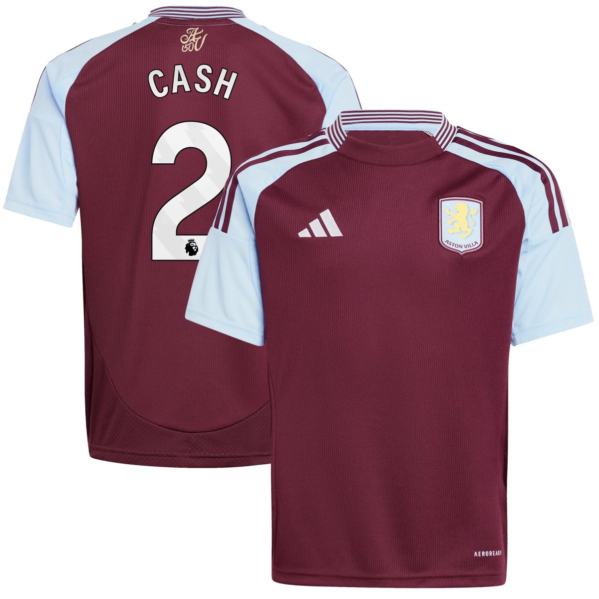 aston villa adidas home shirt 2024-25 – kids with cash 2 printing Collection | Official Aston Villa Jerseys
