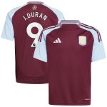 aston villa adidas home shirt 2024-25 – kids with j.duran 9 printing Collection | Official Aston Villa Jerseys