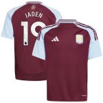 aston villa adidas home shirt 2024-25 – kids with jaden 19 printing Collection | Official Aston Villa Jerseys