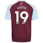 aston villa adidas home shirt 2024-25 – kids with jaden 19 printing Collection | Official Aston Villa Jerseys