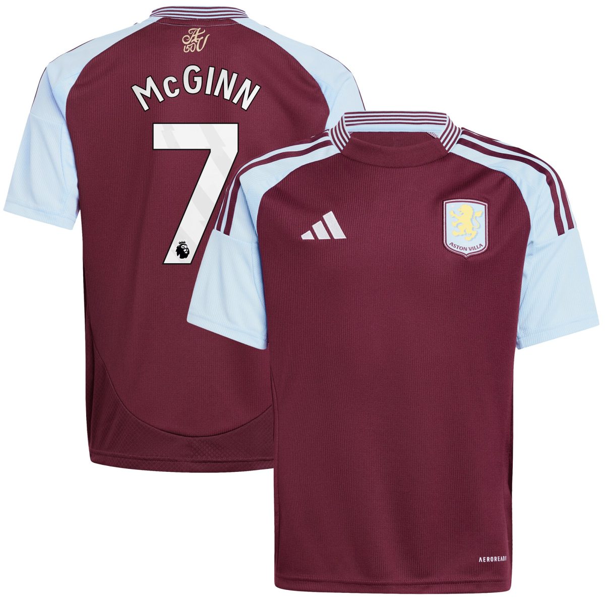 aston villa adidas home shirt 2024-25 – kids with john mcginn 7 printing Collection | Official Aston Villa Jerseys