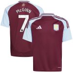 aston villa adidas home shirt 2024-25 – kids with john mcginn 7 printing Collection | Official Aston Villa Jerseys