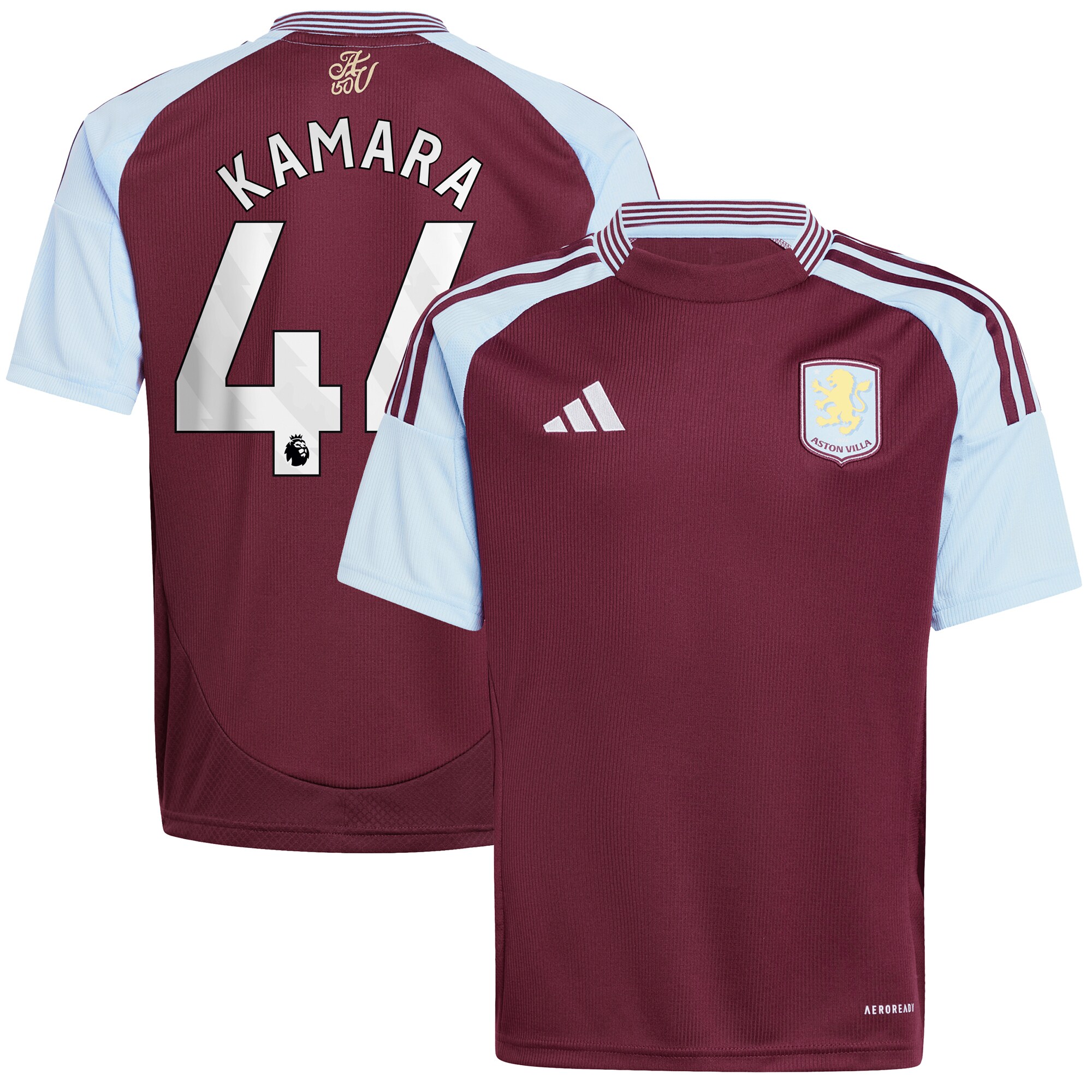 aston villa adidas home shirt 2024-25 – kids with kamara 44 printing Collection | Official Aston Villa Jerseys