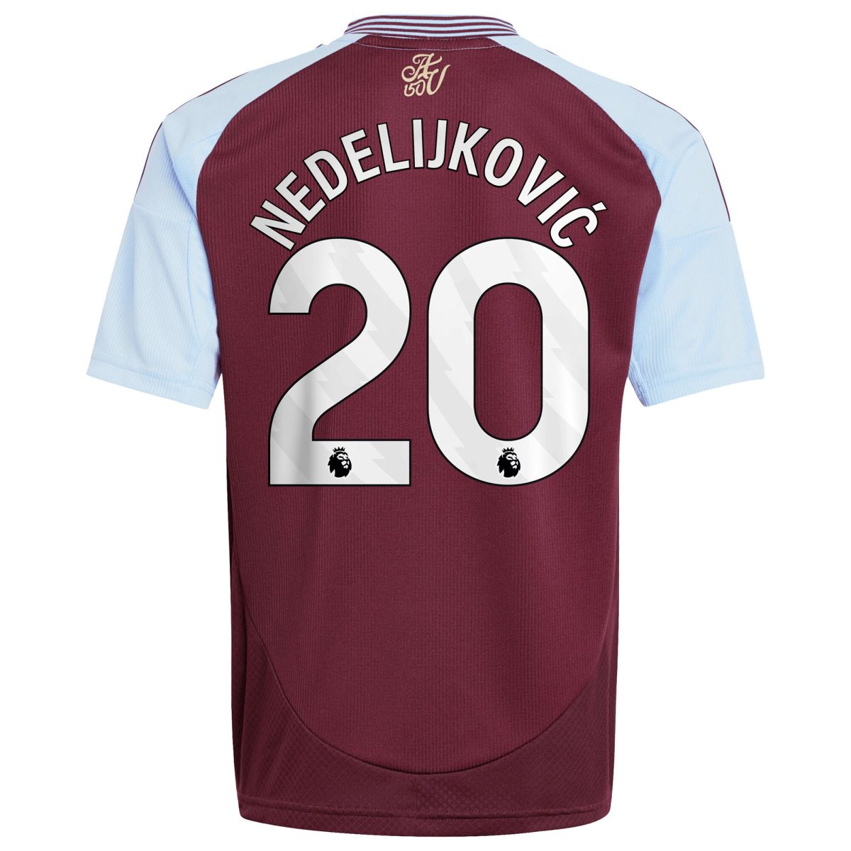 aston villa adidas home shirt 2024-25 – kids with nedeljković 20 printing Collection | Official Aston Villa Jerseys