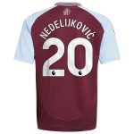 aston villa adidas home shirt 2024-25 – kids with nedeljković 20 printing Collection | Official Aston Villa Jerseys