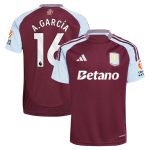 aston villa adidas home shirt 2024-25 with a.garcía 16 printing Collection | Official Aston Villa Jerseys
