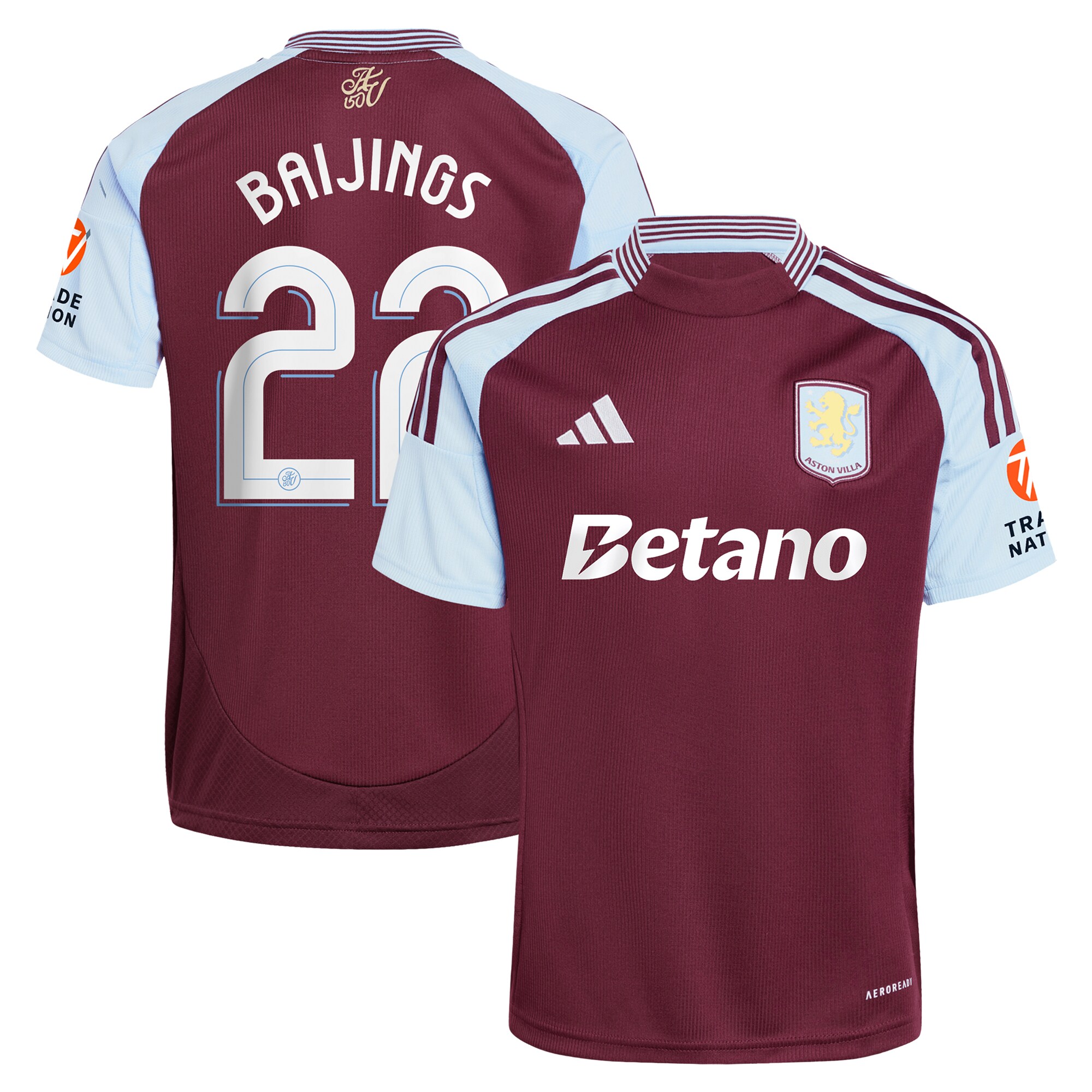 aston villa adidas home shirt 2024-25 with baijings 22 cup printing Collection | Official Aston Villa Jerseys
