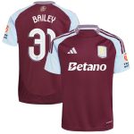 aston villa adidas home shirt 2024-25 with bailey 31 cup printing Collection | Official Aston Villa Jerseys