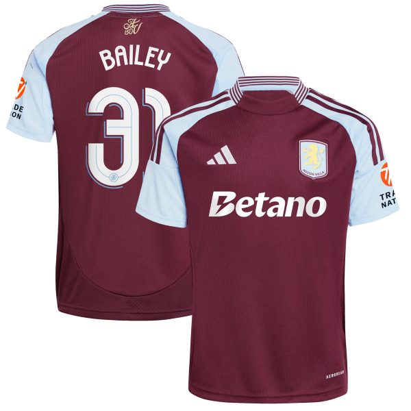 aston villa adidas home shirt 2024-25 with bailey 31 cup printing Collection | Official Aston Villa Jerseys