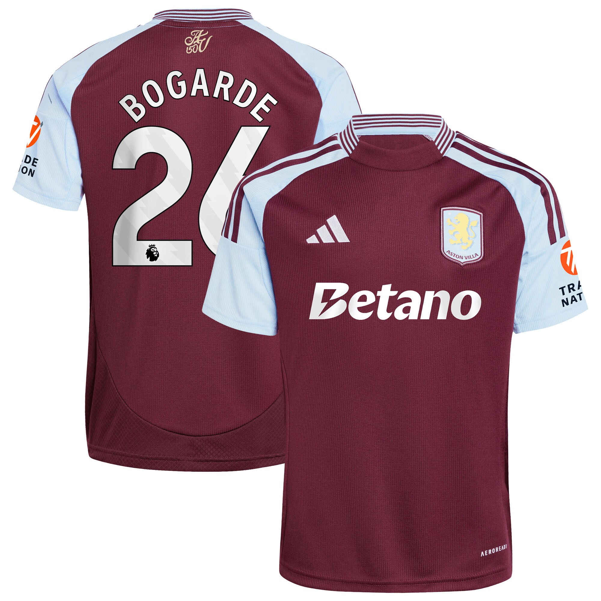 aston villa adidas home shirt 2024-25 with bogarde 26 printing Collection | Official Aston Villa Jerseys