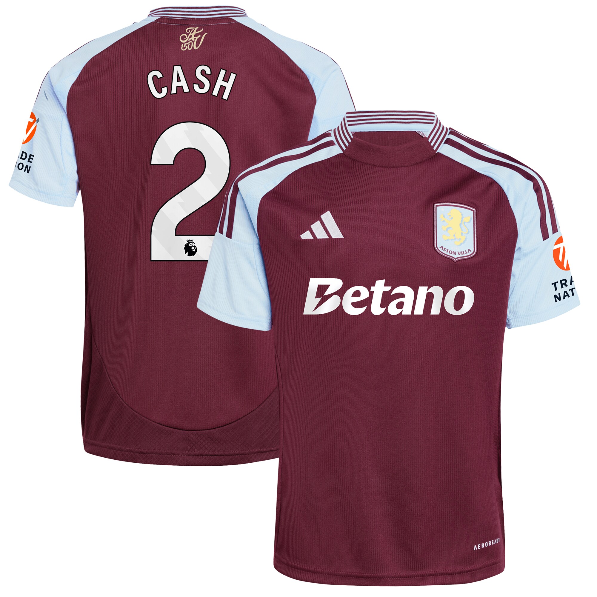 aston villa adidas home shirt 2024-25 with cash 2 printing Collection | Official Aston Villa Jerseys