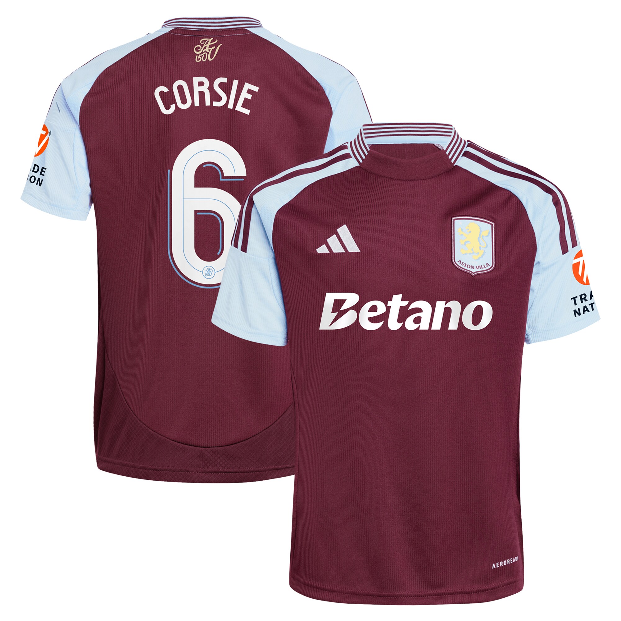 aston villa adidas home shirt 2024-25 with corsie 6 cup printing Collection | Official Aston Villa Jerseys