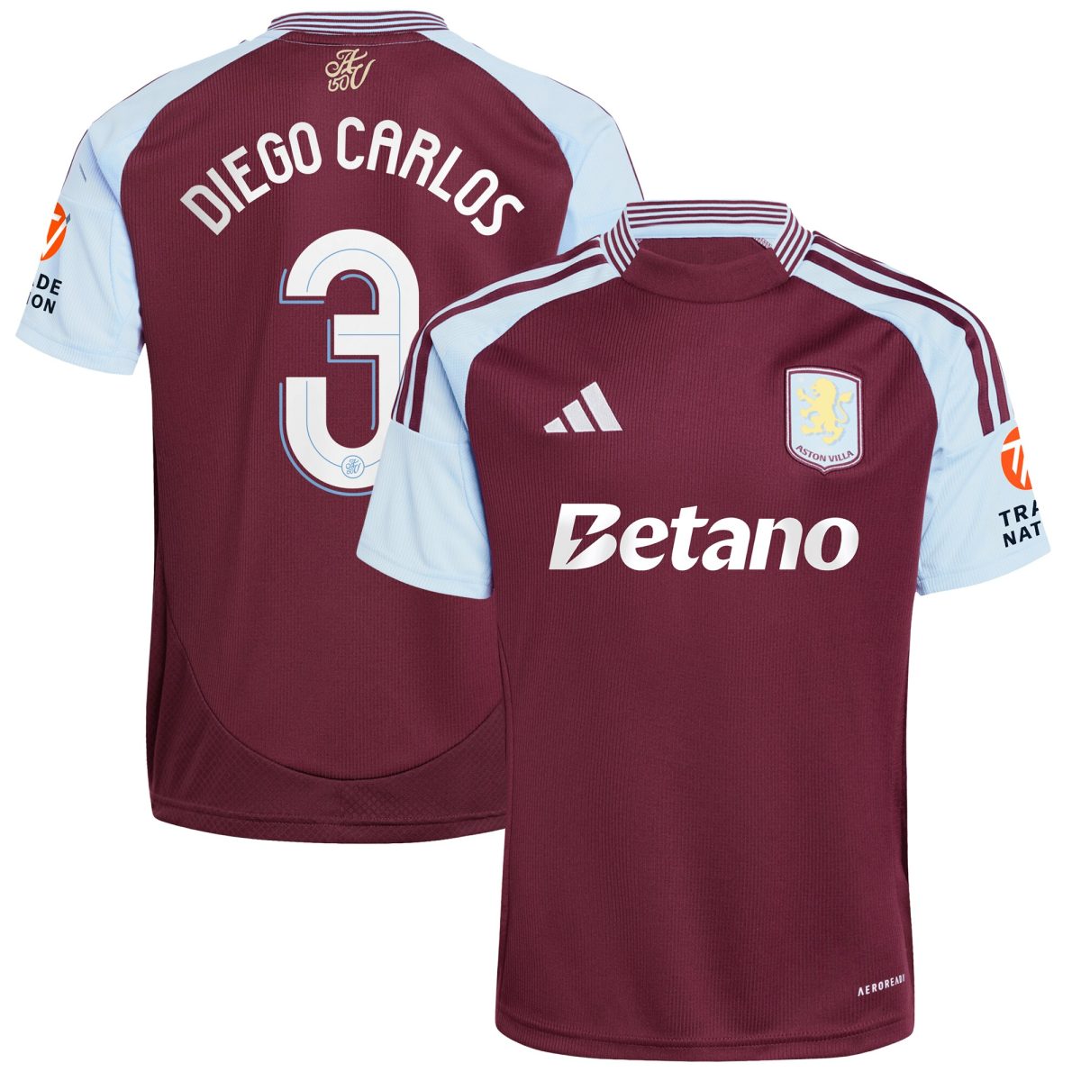 aston villa adidas home shirt 2024-25 with diego carlos 3 cup printing Collection | Official Aston Villa Jerseys