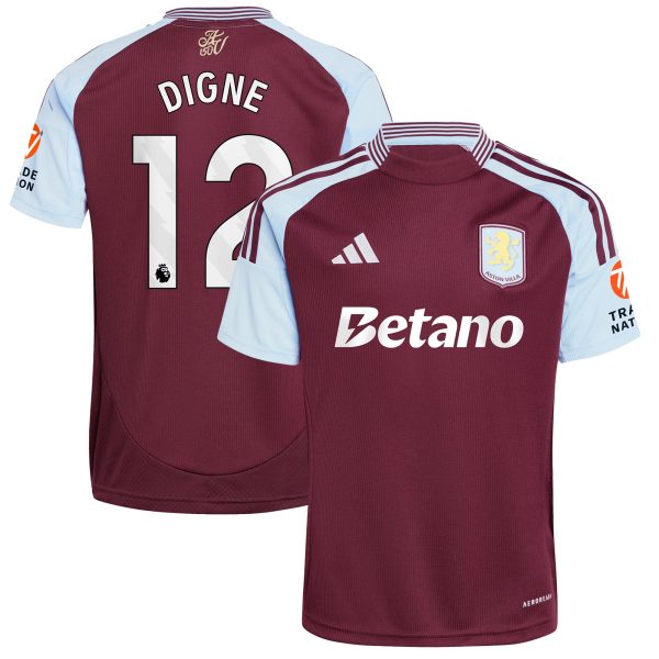 aston villa adidas home shirt 2024-25 with digne 12 printing Collection | Official Aston Villa Jerseys