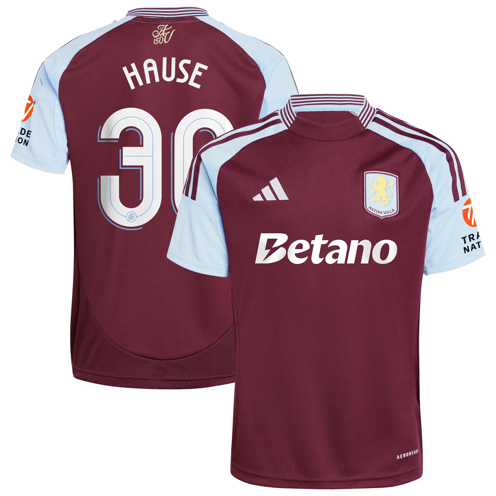 aston villa adidas home shirt 2024-25 with hause 30 cup printing Collection | Official Aston Villa Jerseys